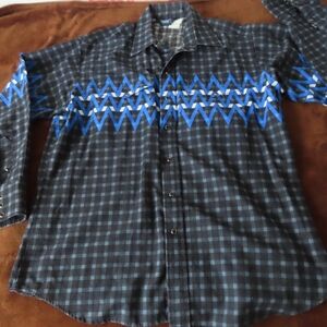 Vintage USA Brooks & Dunn Pearl Snap Button Shirt Panhandle Slim Cowboy Western
